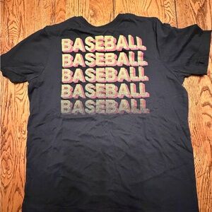 Plate Crate Black Baseball Graphic T-Shirt sz YL